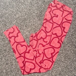 Pink Heart Leggings